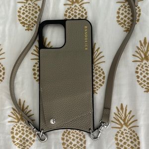 Bandolier *NEW* Emma Leather Crossbody Bandolier for iPhone 12 Pro Max